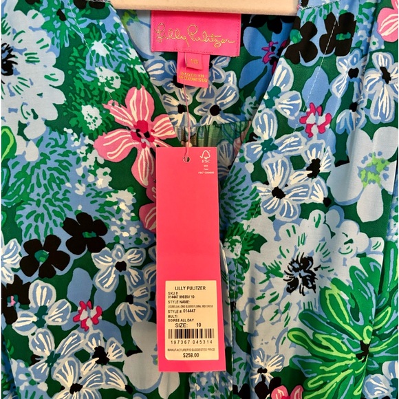 NEW Lilly Pulitzer Floral Midi Dress - Picture 3 of 10